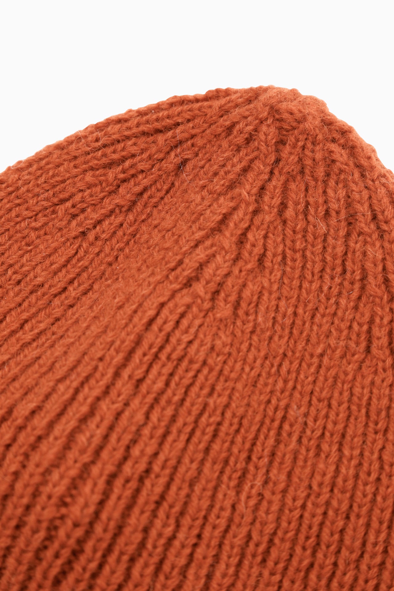 And Wander Unisex Shetland Wool Knit Cap - Orange