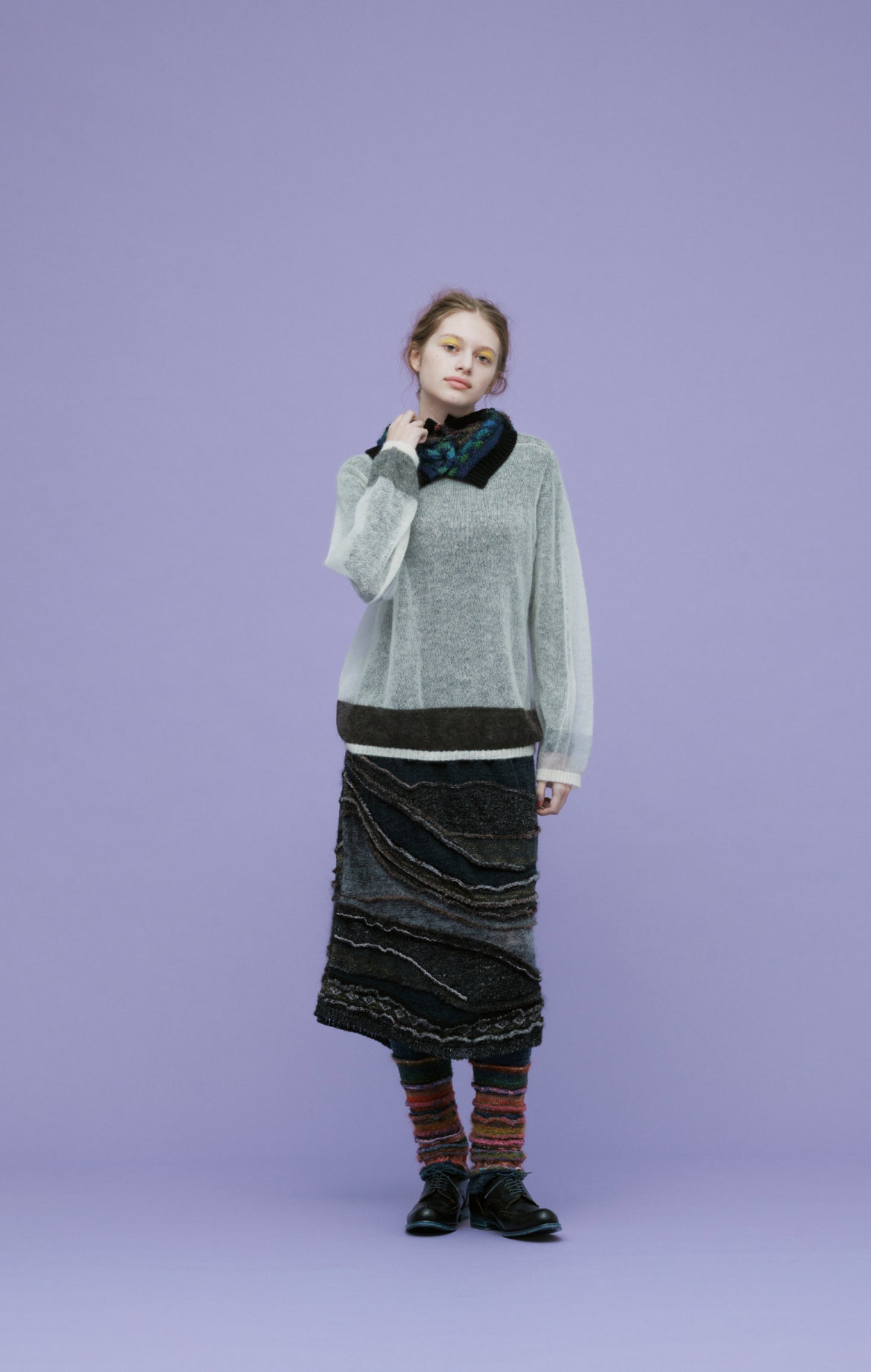 M & Kyoko Knitted Skirt - Black