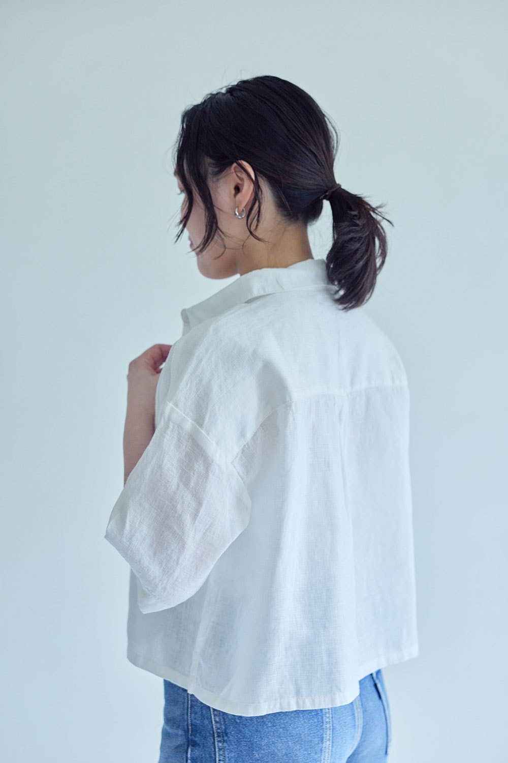 Fog Linen Work Jamie Top White