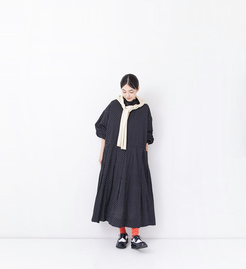 Veritecoeur Polka Dot Dress - Black