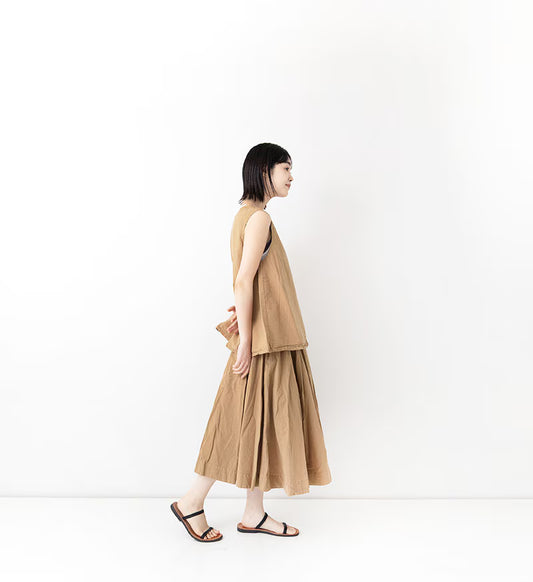 Veritecoeur Cotton Skirt - Brown