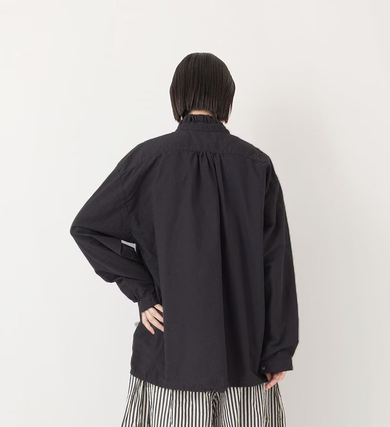 Veritecoeur Gathered Frill Shirt-2878 A