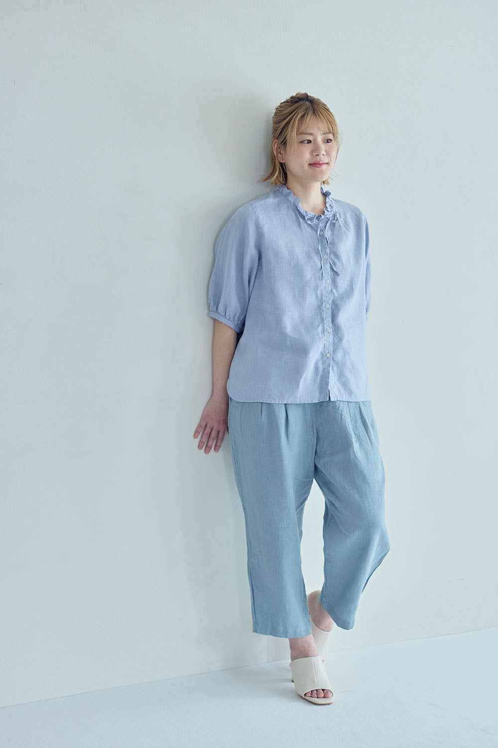 Fog Linen Work Jannet Pants Clair