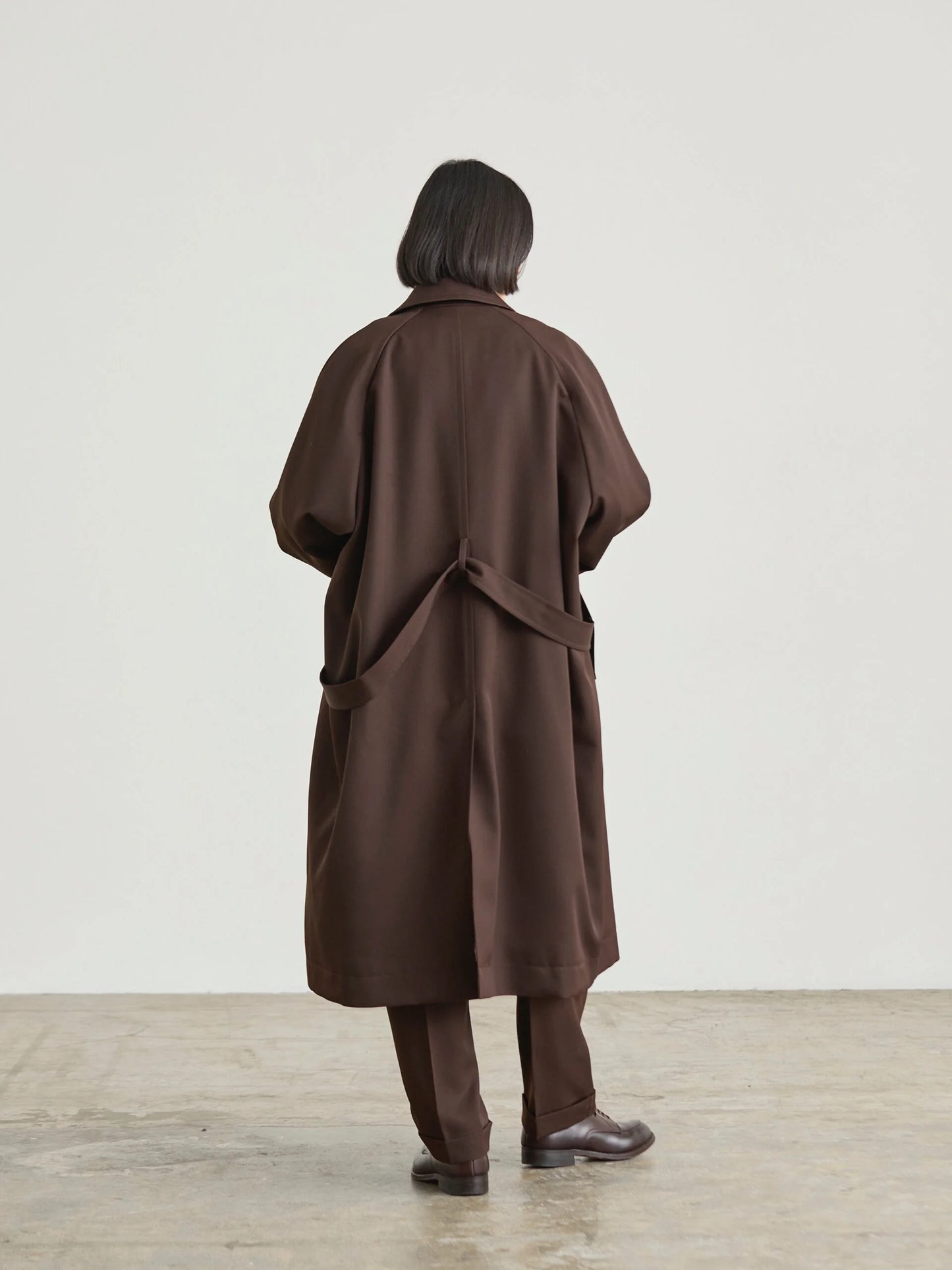 Nicholson & Nicholson Figaro Wool Coat - Brown