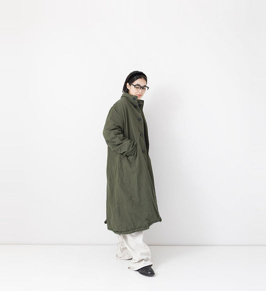 Veritecoeur Garment Dye Long Coat - Khaki