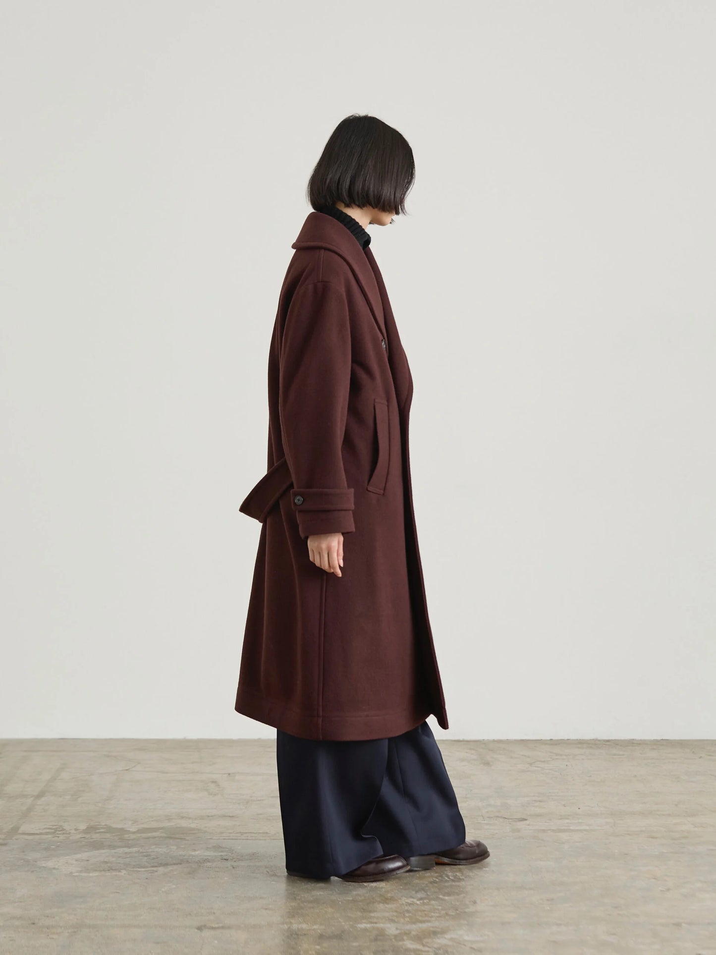 Nicholson & Nicholson Morris Wool Coat - Brown