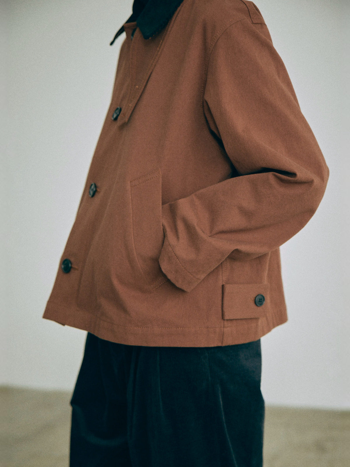 Nicholson & Nicholson Romeo Heavy Cotton Jacket - Brown