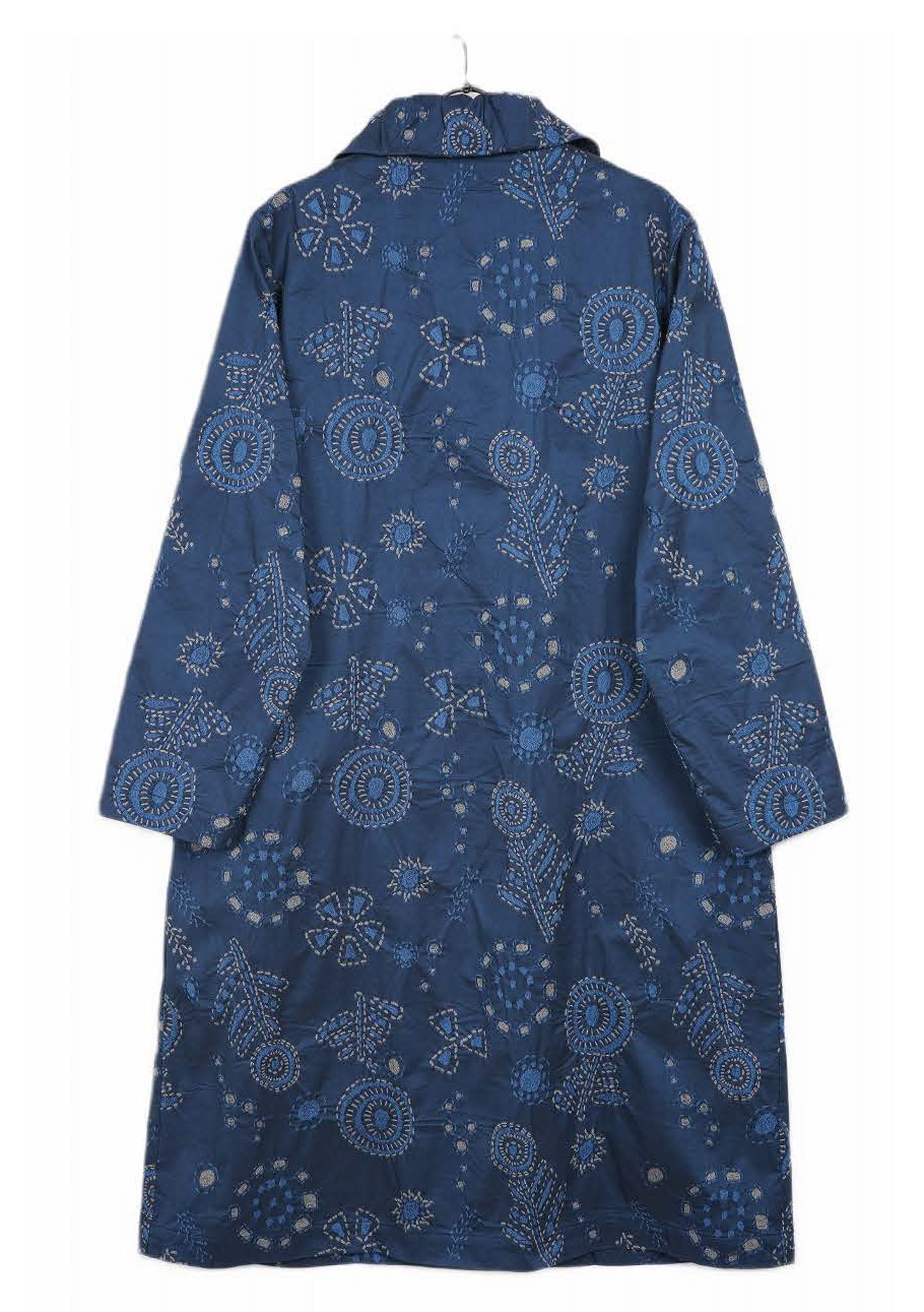 M. & Kyoko woven Coat - Dark Blue (1482)