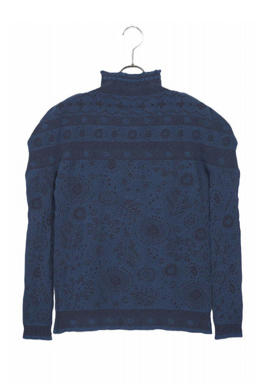M. & Kyoko Reversible Woven Pullover - Dark Blue (1522)