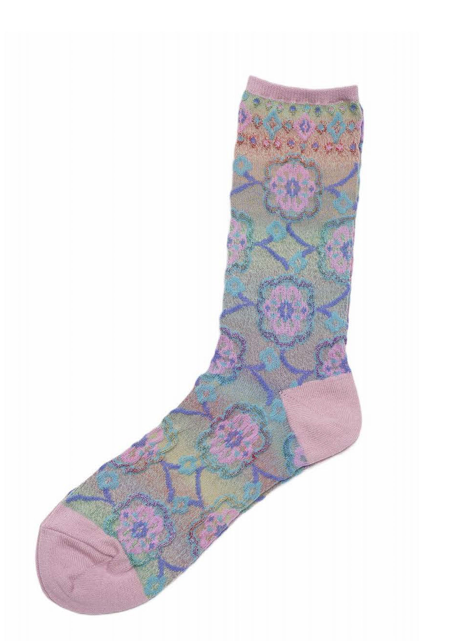 M. & Kyoko Wool Socks - Pink (1528)