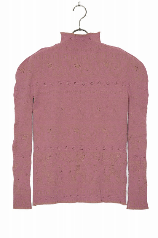 M & Kyoko Reversible Knitted Pullover - Mustard/Pink