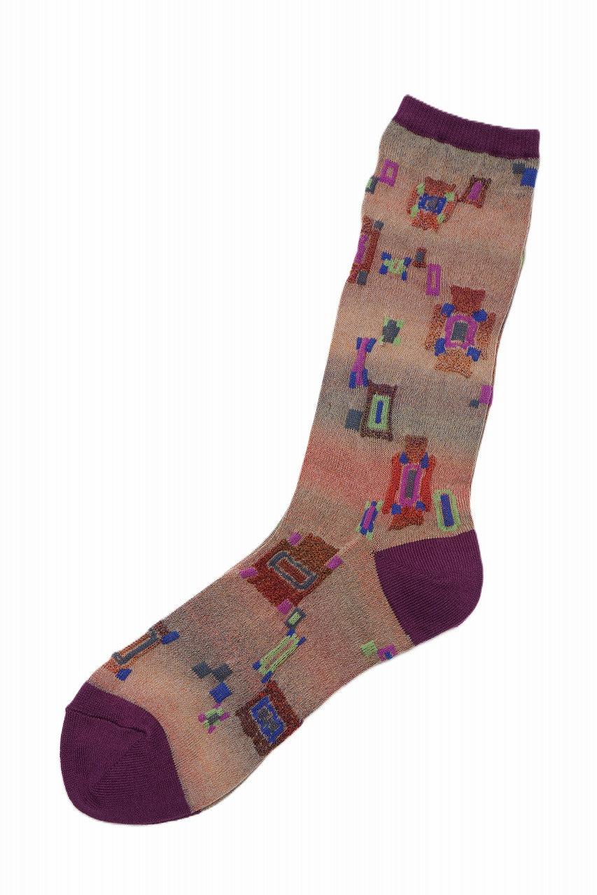 Fuga Fuga Wool/Cotton Socks - Purple