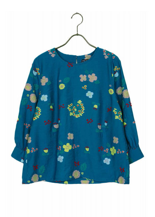 M Kyoko Woven Pullover - Blue (1073)
