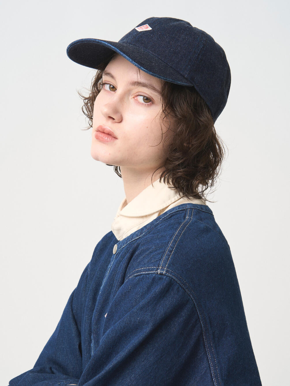 Danton 6 Panel Washed Denim Baseball Cap