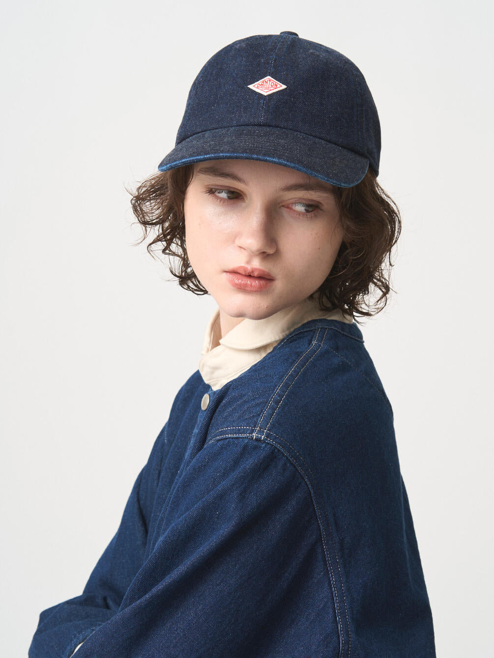 Danton 6 Panel Washed Denim Baseball Cap
