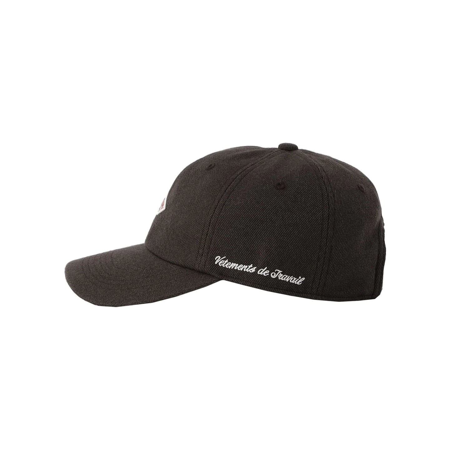 Danton 6 Panel Polyester Serge Baseball Cap - Brown
