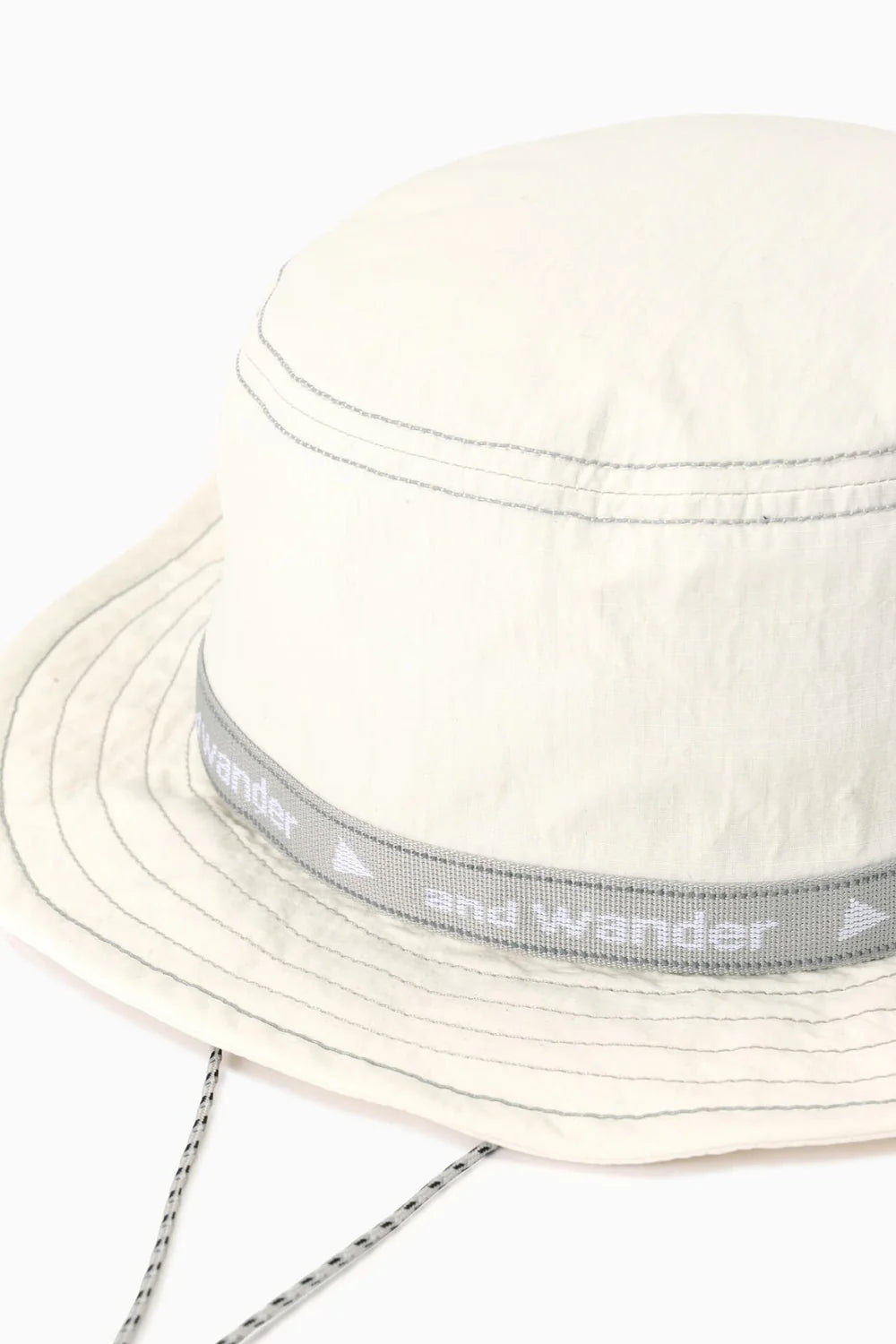 And Wander Tape Bucket Hat - Off-white