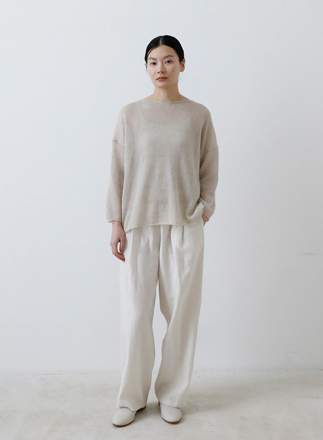 evam eva Silk/Mohair Pullover - Grege