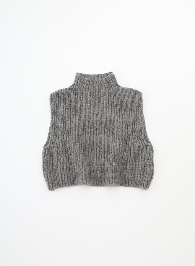 evam eva Wool Vest - Otter Gray