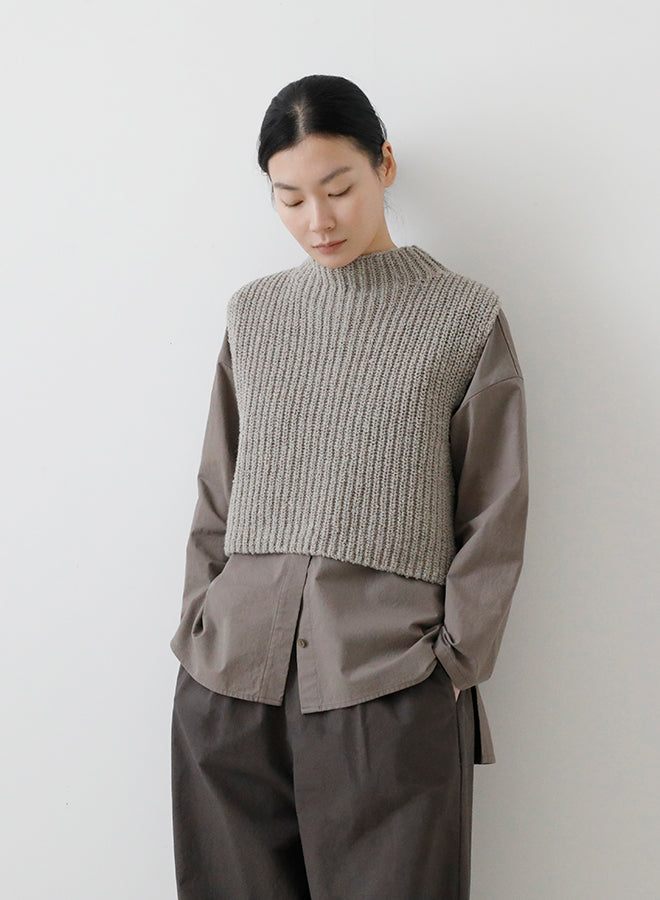 evam eva Wool Vest - Grege