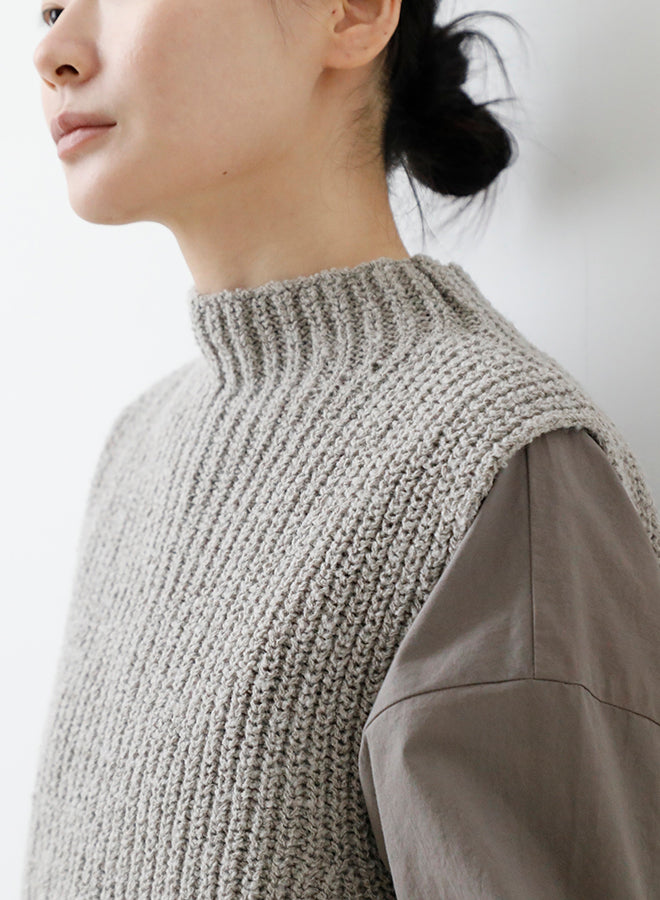 evam eva Wool Vest - Grege