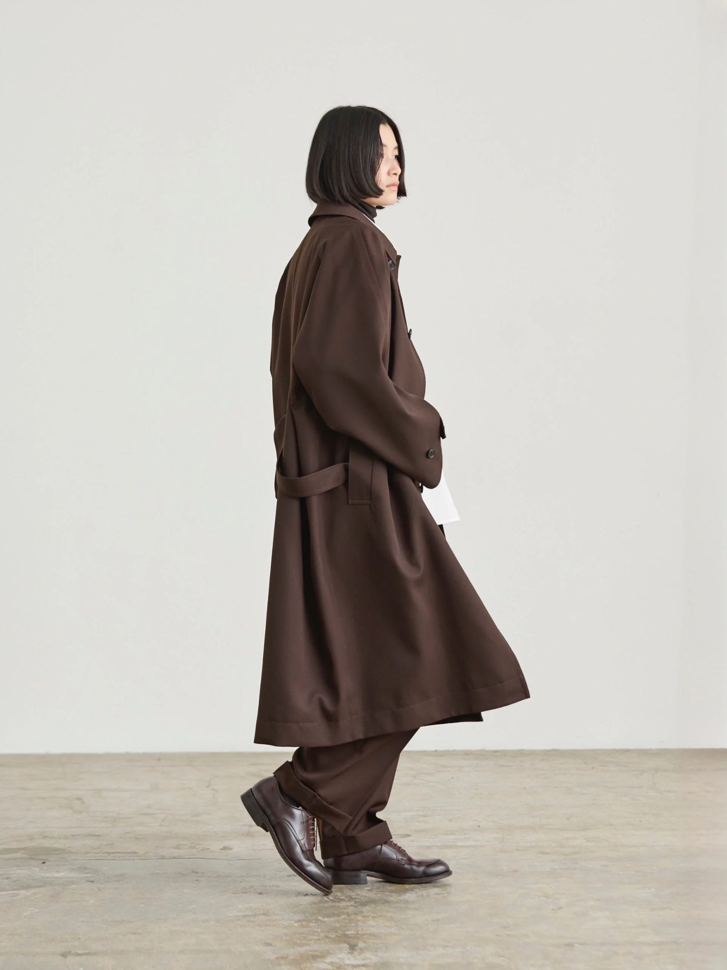 Nicholson & Nicholson Figaro Wool Coat - Brown