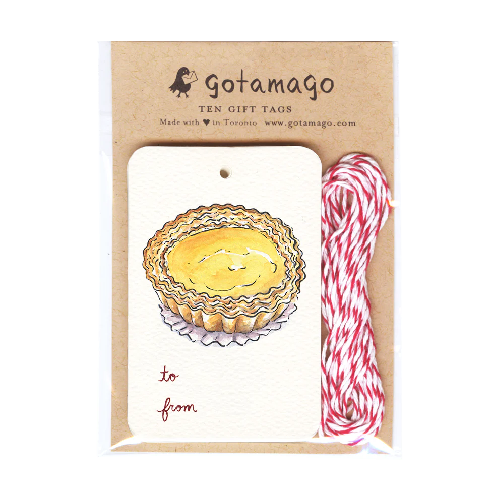 Egg Tart Gift Tags (set of 10)