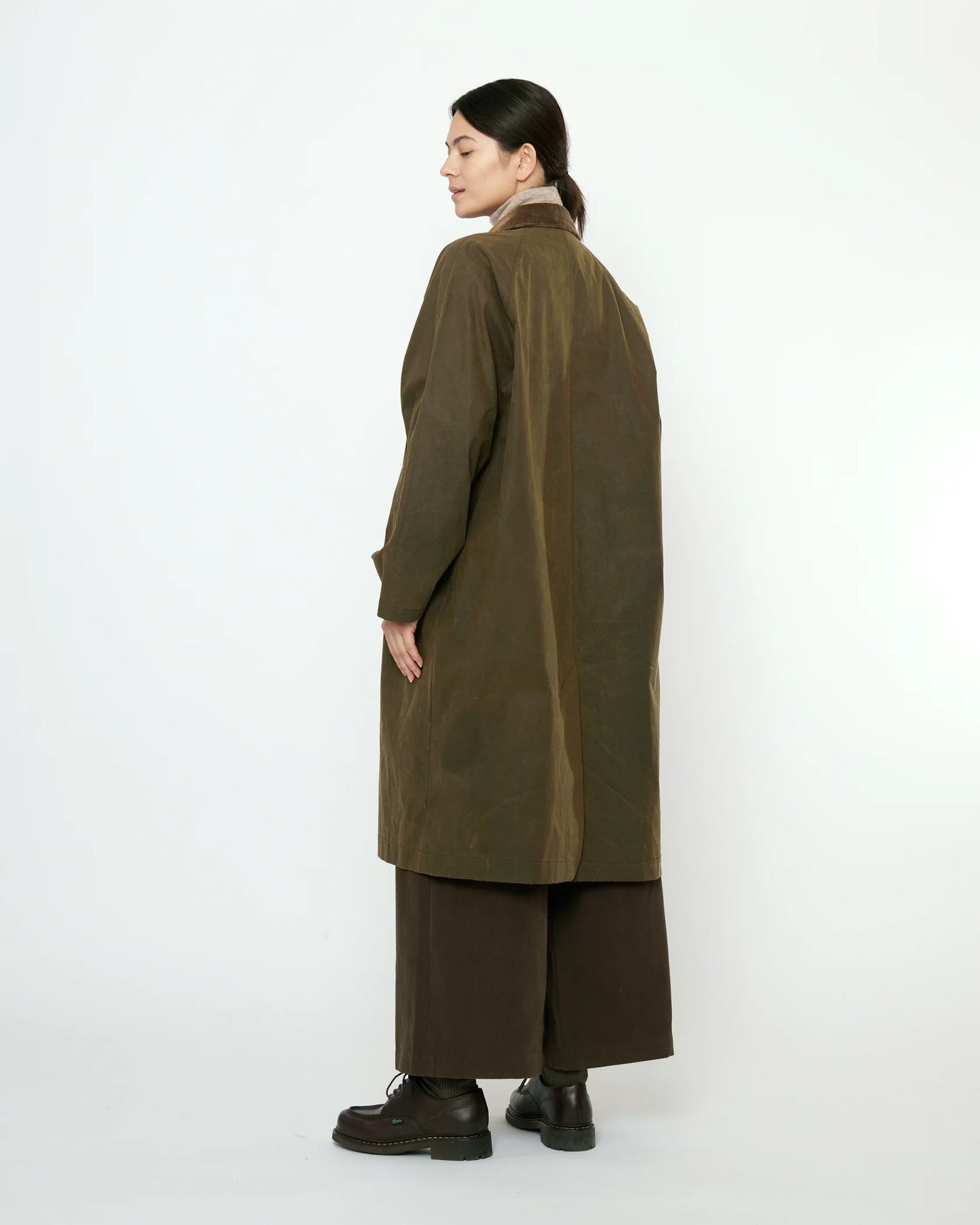 7115 by Szeki Unisex Signature Duster Coat - Fall Edition - Olive Brown