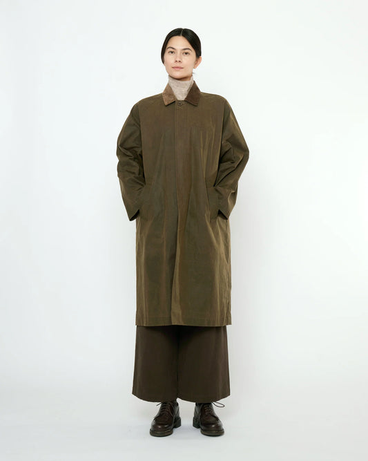 7115 by Szeki Unisex Signature Duster Coat - Fall Edition - Olive Brown