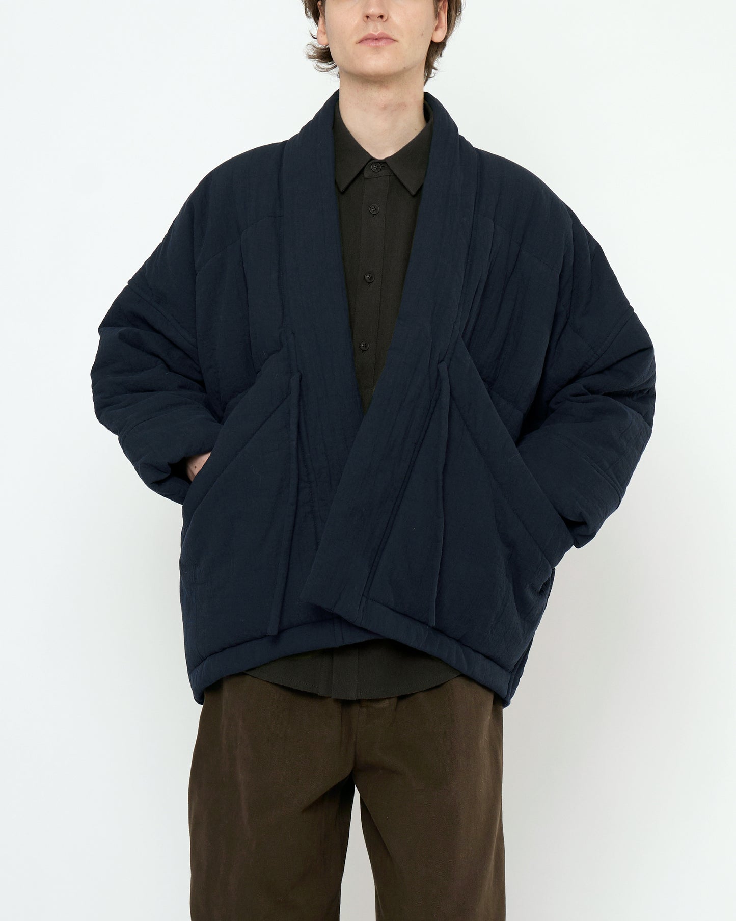 7115 by Szeki Unisex Signature Sumo Puffer - Textured Edition - Navy