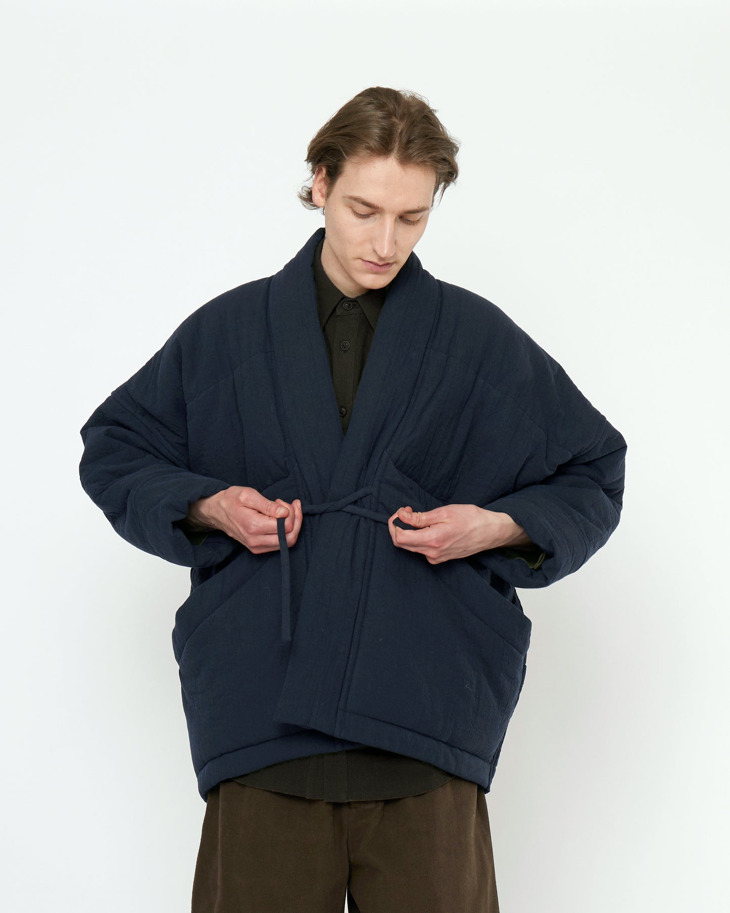 7115 by Szeki Unisex Signature Sumo Puffer - Textured Edition - Navy