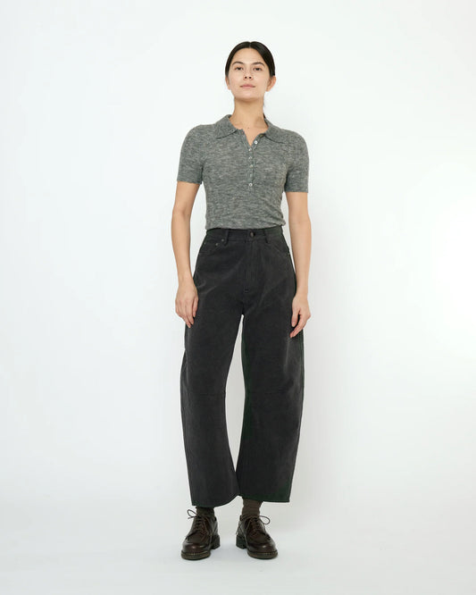 7115 by Szeki Unisex Curve Legged Work Trouser - Washed Black