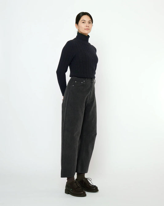 7115 by Szeki Unisex Curve Legged Work Trouser - Washed Black