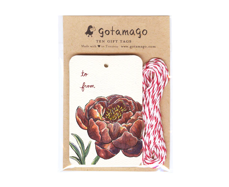 Peony Gift Tags (set of 10)