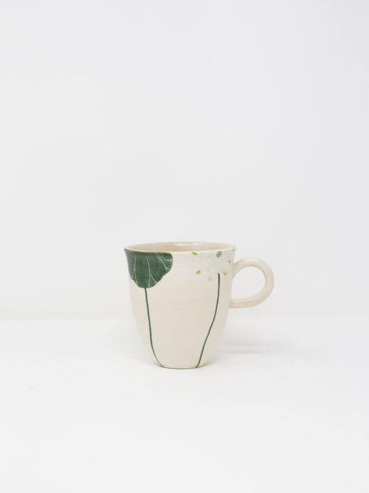 White Lotus Mug by Momoko Otani (大谷桃子)