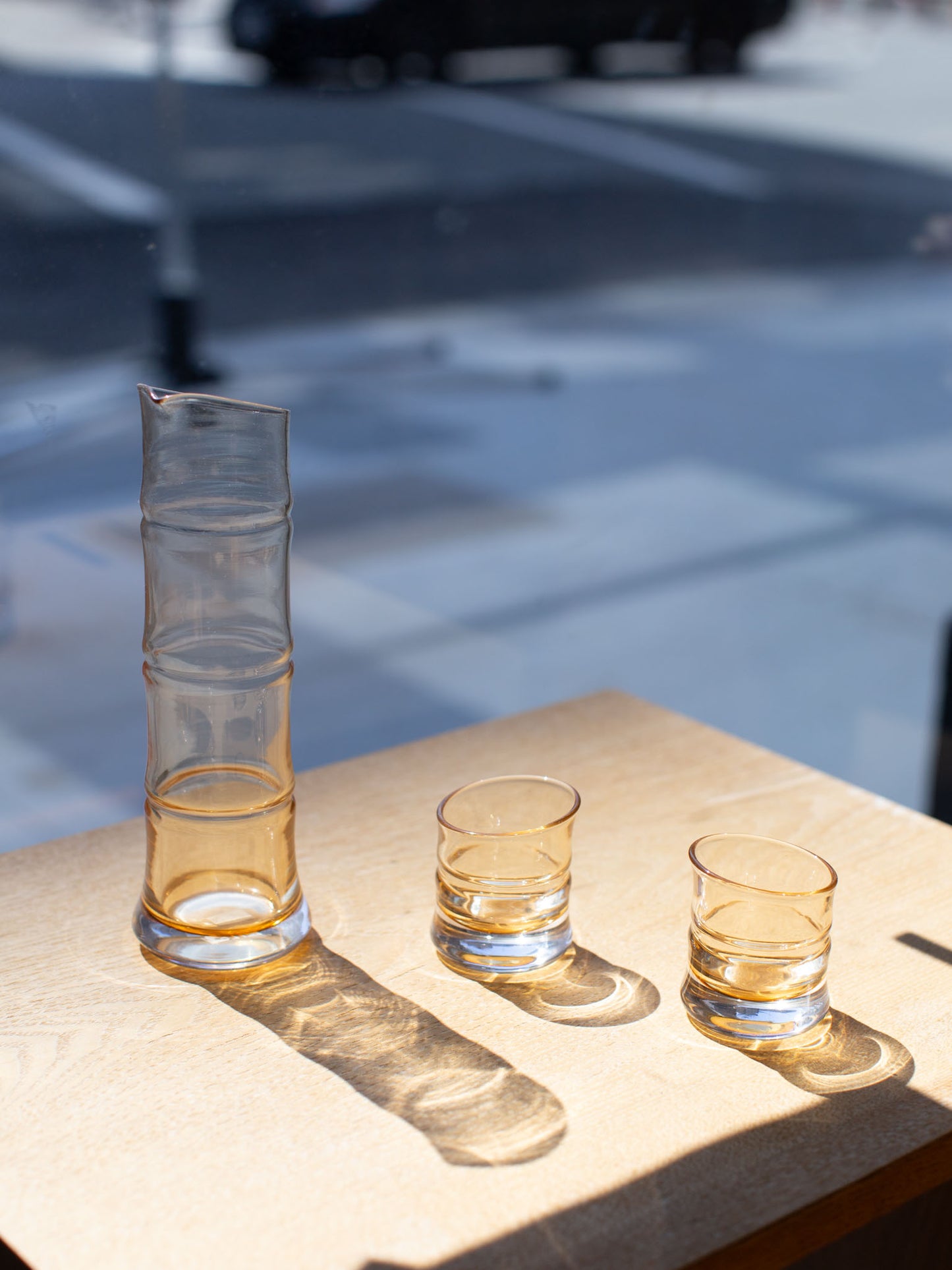 HIROTA Bamboo Sake Set - Amber