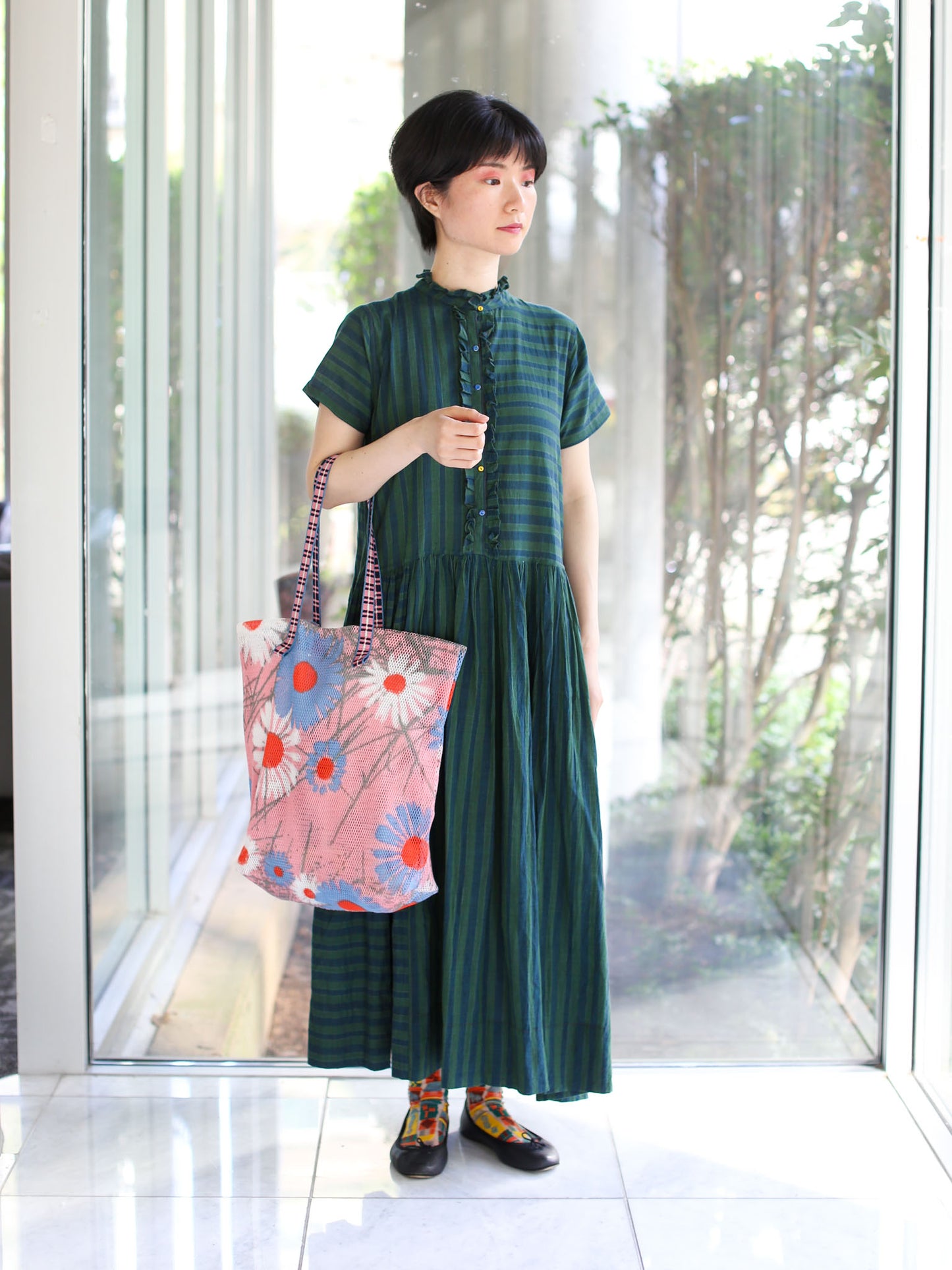 ÉPICE Paris KANPUR Tote Bag 2581 (B-Primrose, Big)