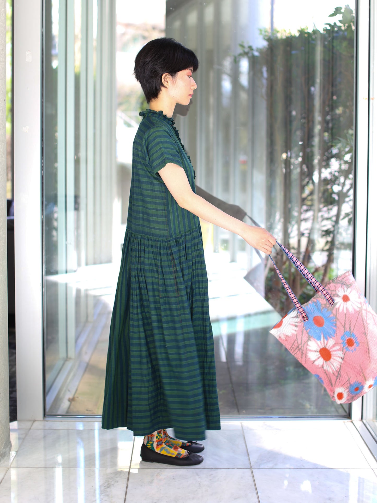 ÉPICE Paris KANPUR Tote Bag 2581 (B-Primrose, Big)