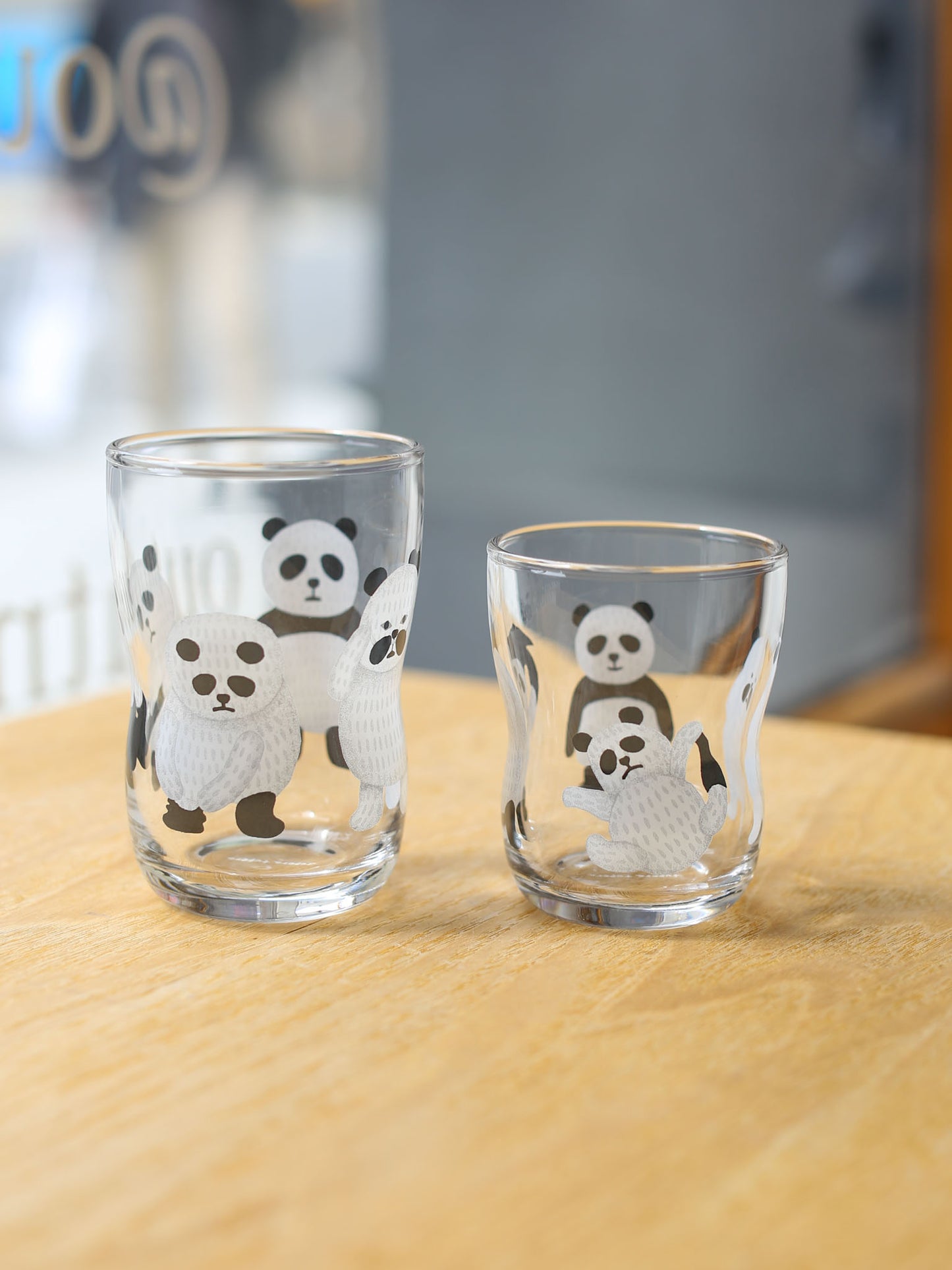 Aderia Panda Onsen Glass - Set of 2
