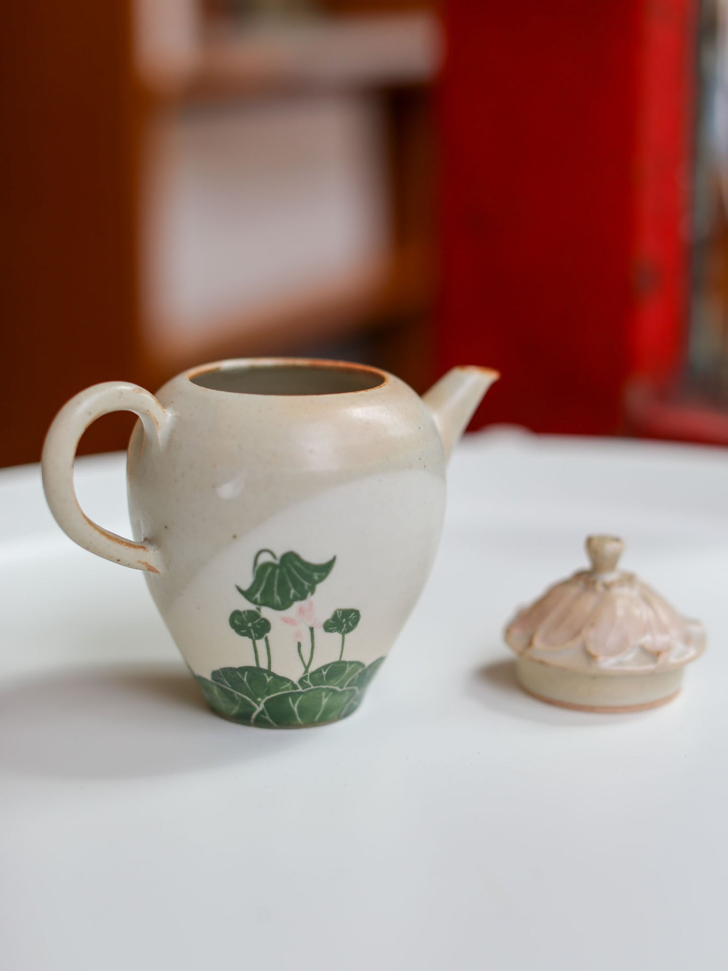 Pink Lotus Teapot by Otani Momoko (大谷桃子)