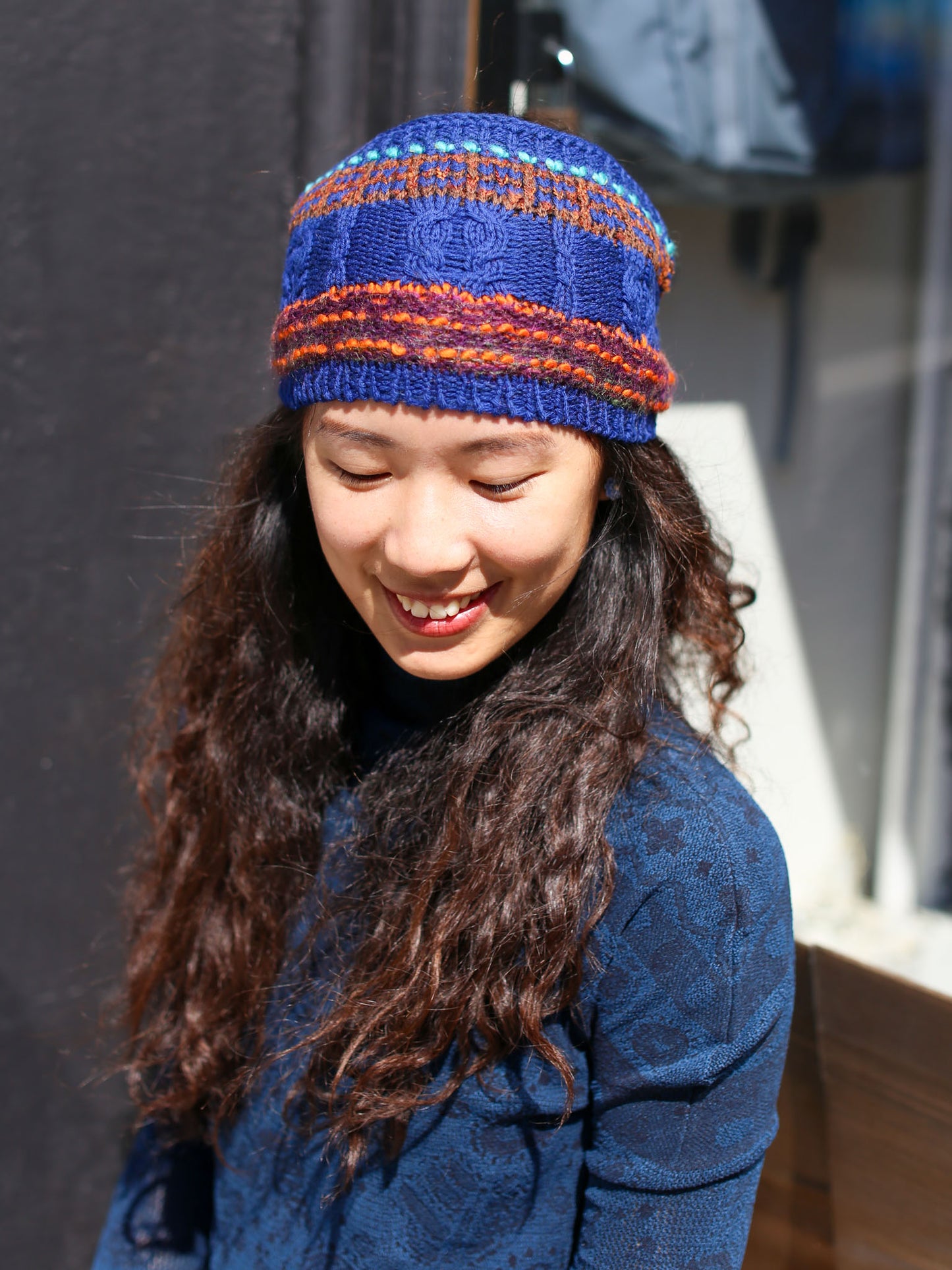 M. & Kyoko Head Band - Dark Blue (BEA01453WA)