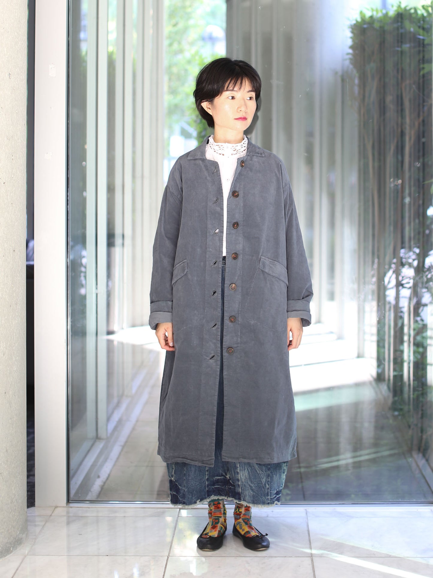 Hannoh Wessel Coat Melanie - Zinc