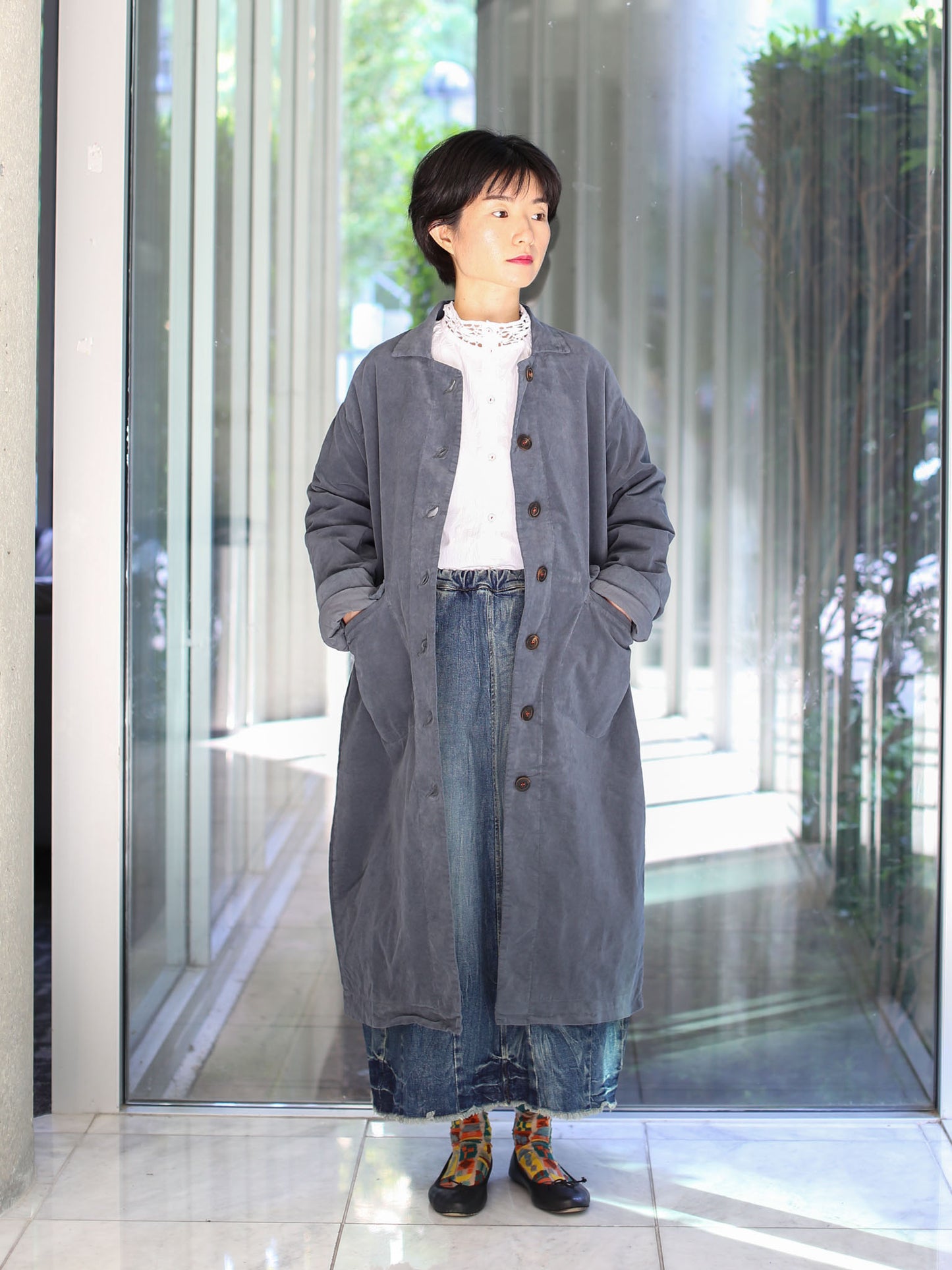 Hannoh Wessel Coat Melanie - Zinc
