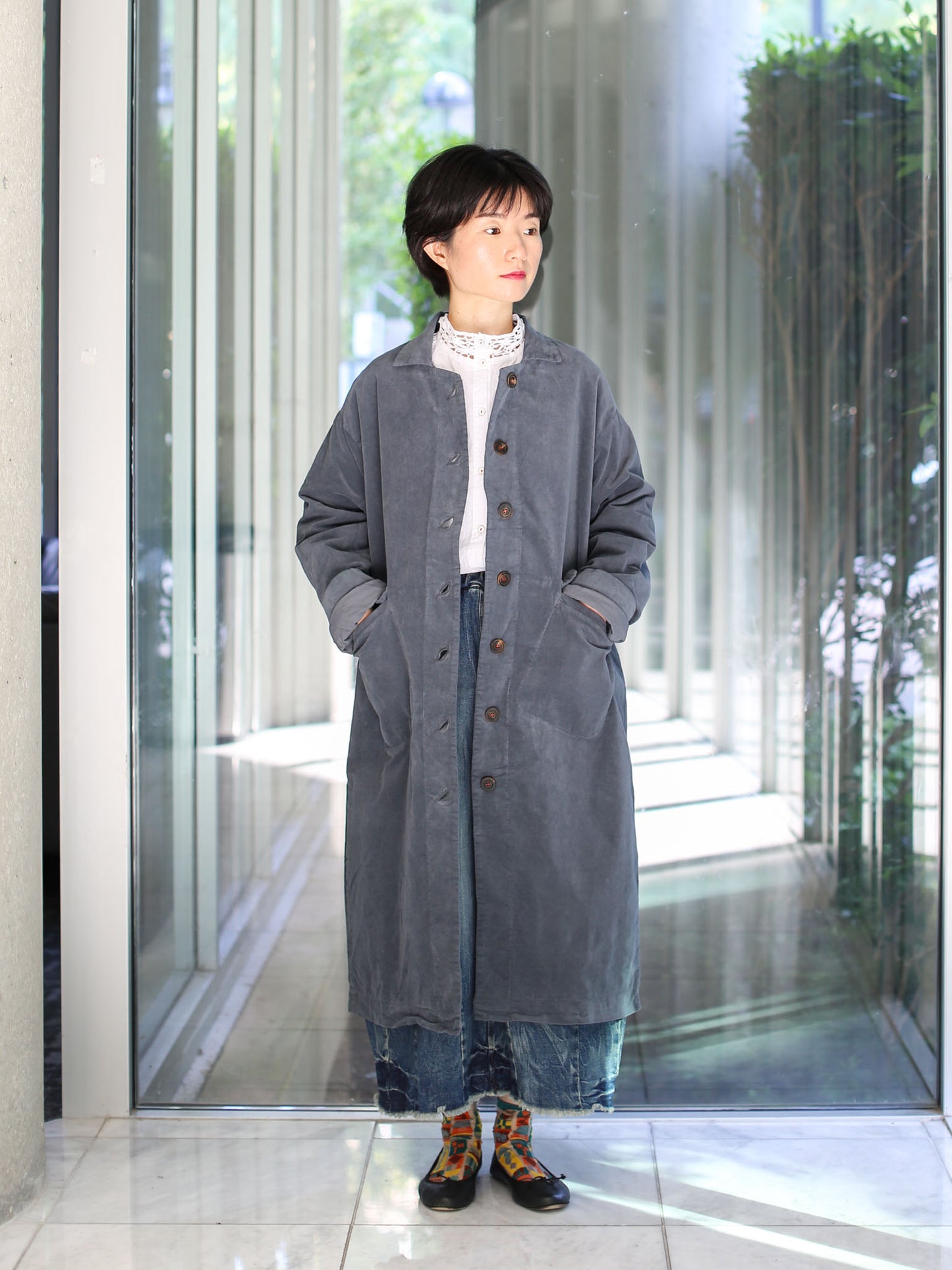 Hannoh Wessel Coat Melanie - Zinc
