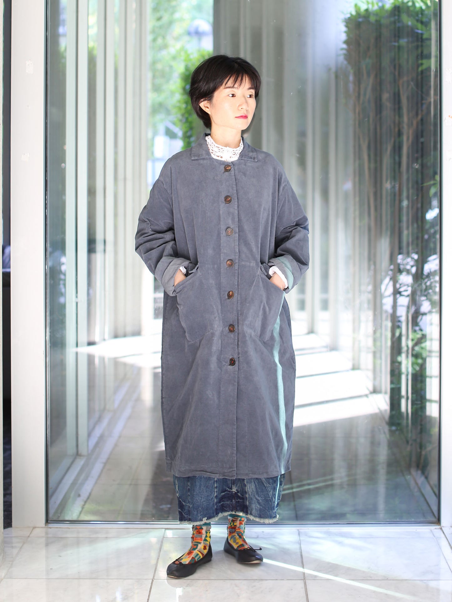 Hannoh Wessel Coat Melanie - Zinc