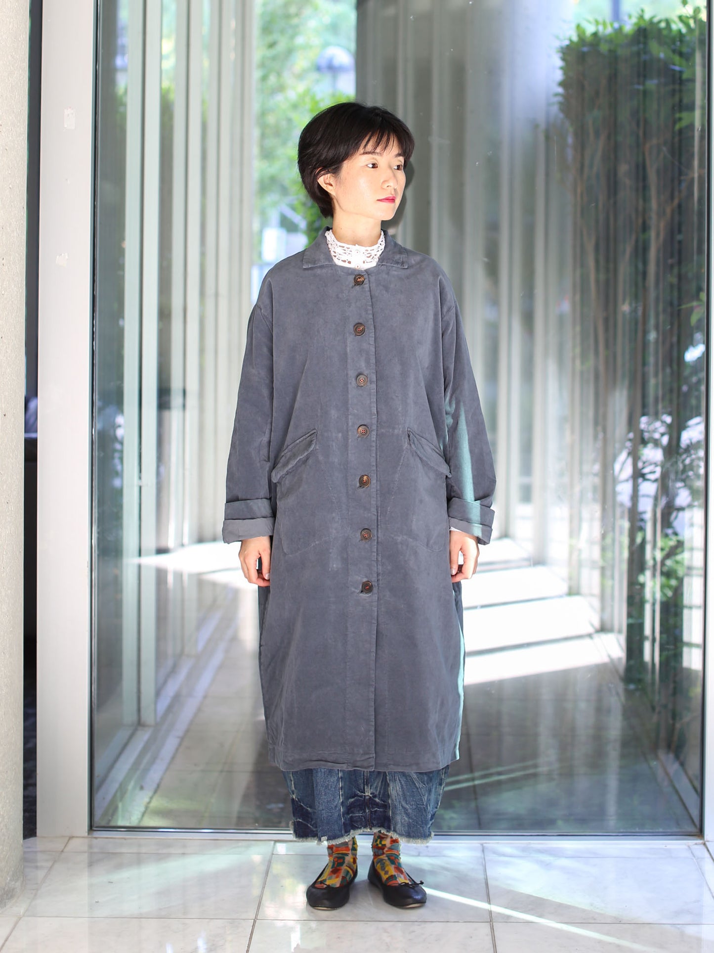 Hannoh Wessel Coat Melanie - Zinc