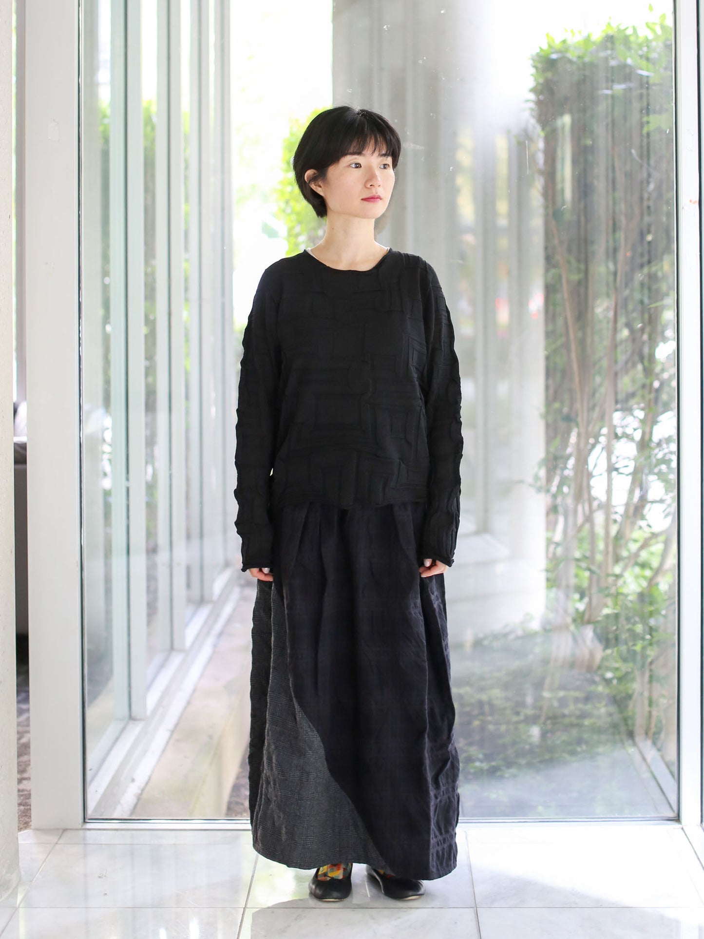 M. & Kyoko Knitted Pullover - Black (1461)