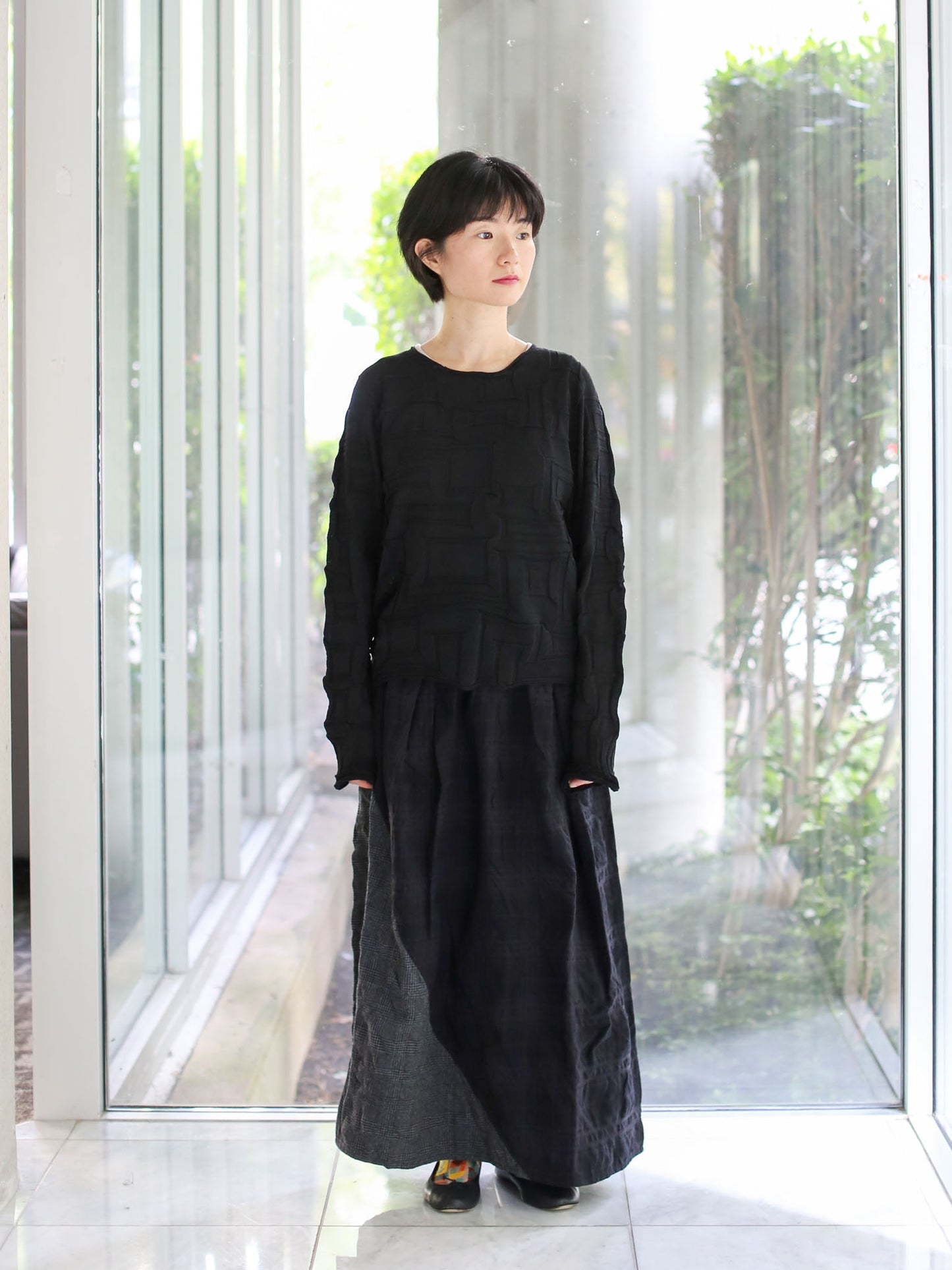 M. & Kyoko Knitted Pullover - Black (1461)