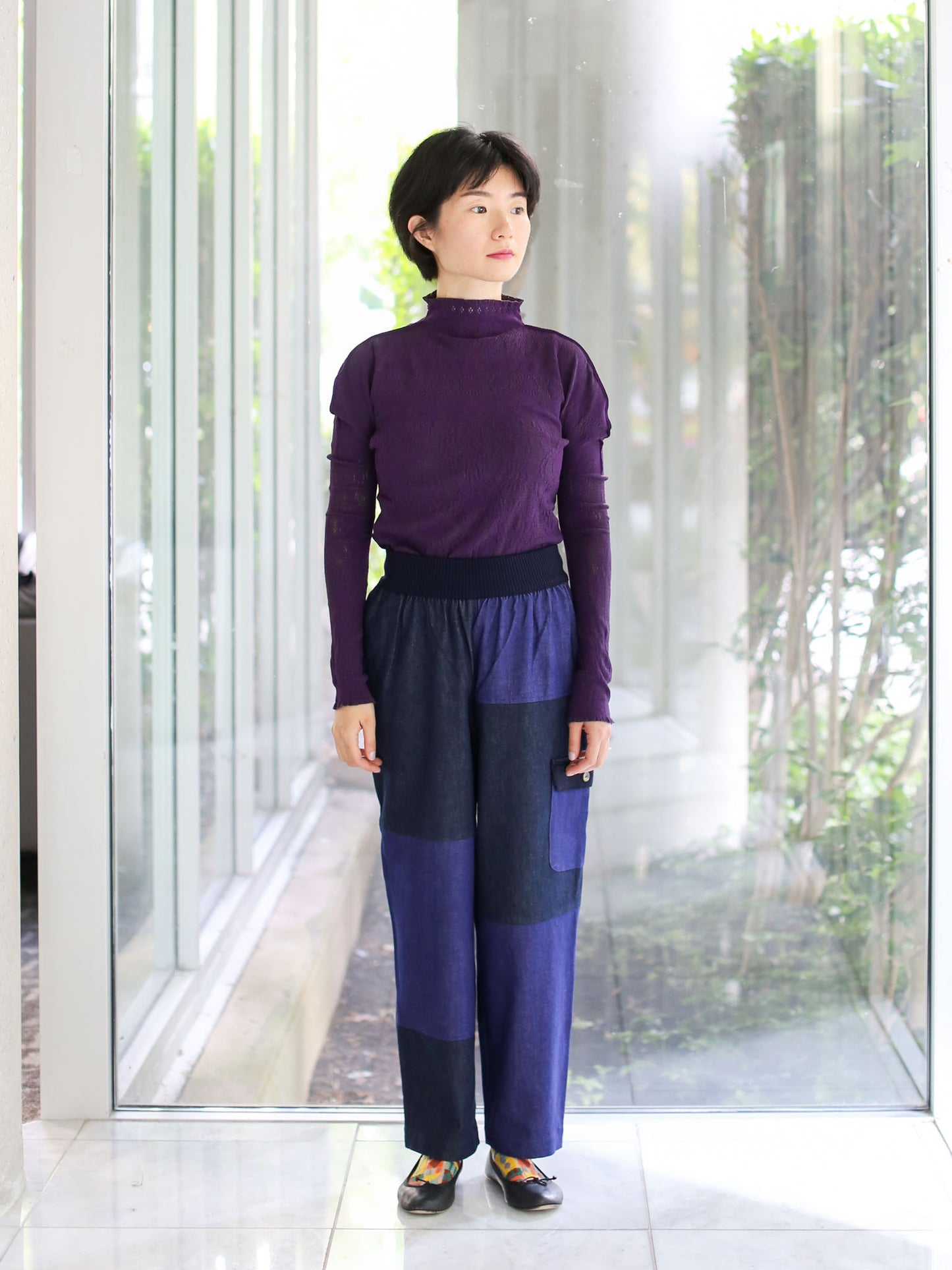 M. & Kyoko Woven Pants - Dark Blue (1507)