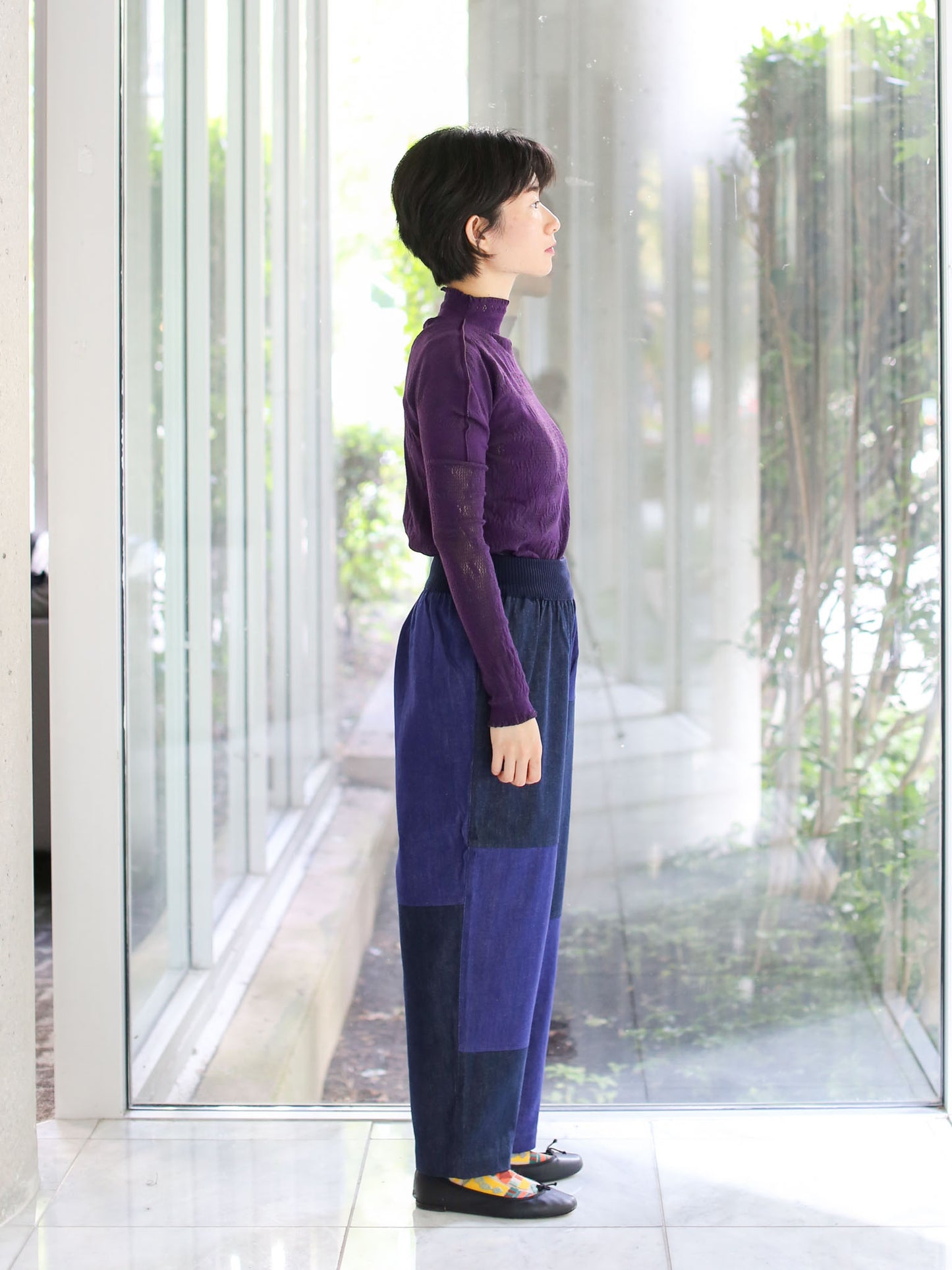 M. & Kyoko Woven Pants - Dark Blue (1507)